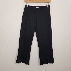 Cache Cropped Stretch Dress Pants Black Size 4